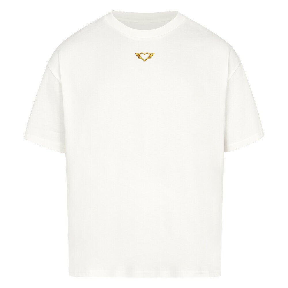 Oversized Shirt Unisex Heart Wings Gold | LOVEY DOVE™ Premium - Streetwear - LOVEY DOVE™