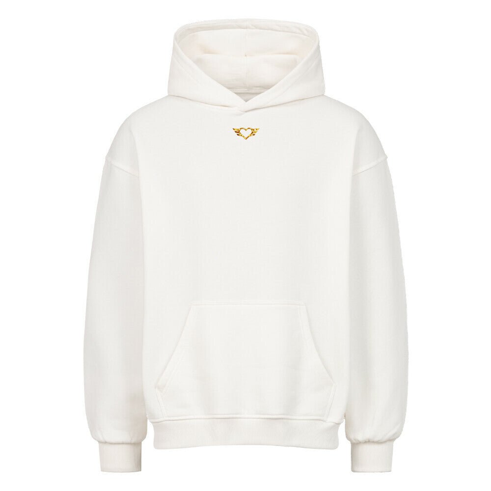 Oversized Hoodie Unisex Heart Wings Gold | LOVEY DOVE™ Premium Streetwear - LOVEY DOVE™